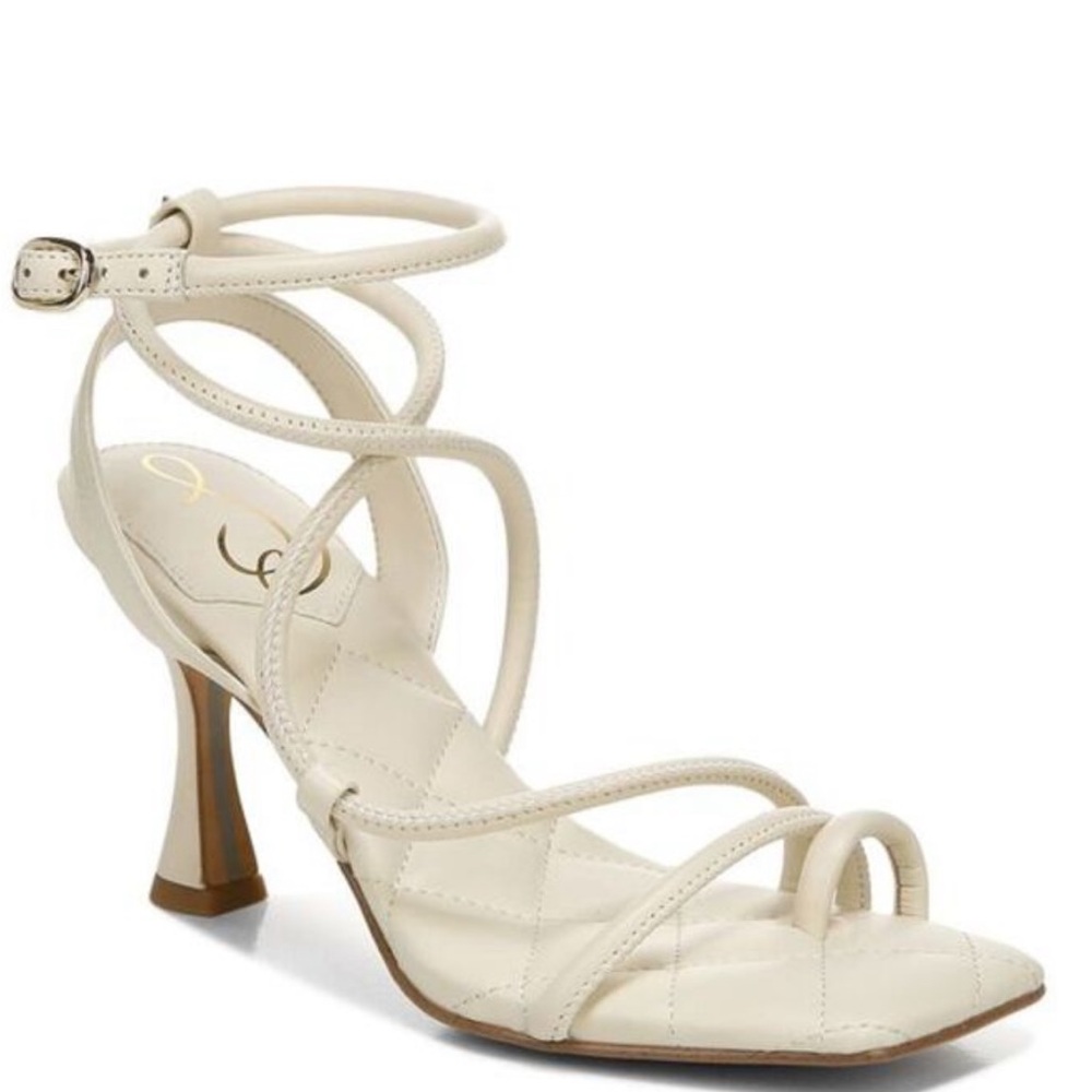 Worn once! Great Condition - Cream Sam Edelman Maven Heel